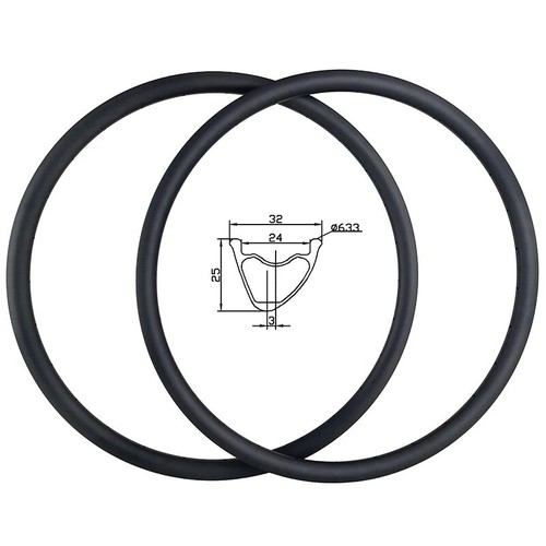 29er asymmetric carbon rims - asymmetric,