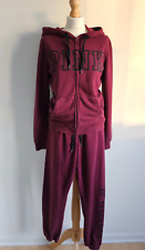 Victoria's Secret PINK Maroon Tracksuit Set Size M And S
