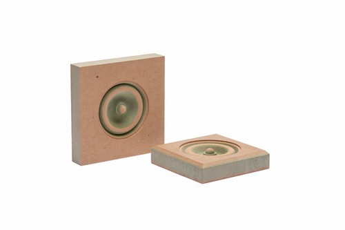 Mdf bullseye rosette - bullseye,