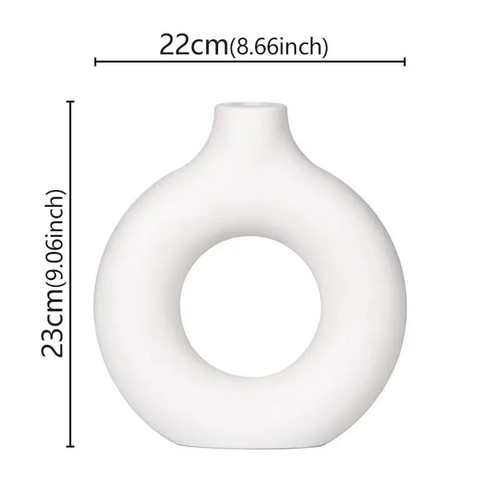 Modern donut vase minimalist - modern,
