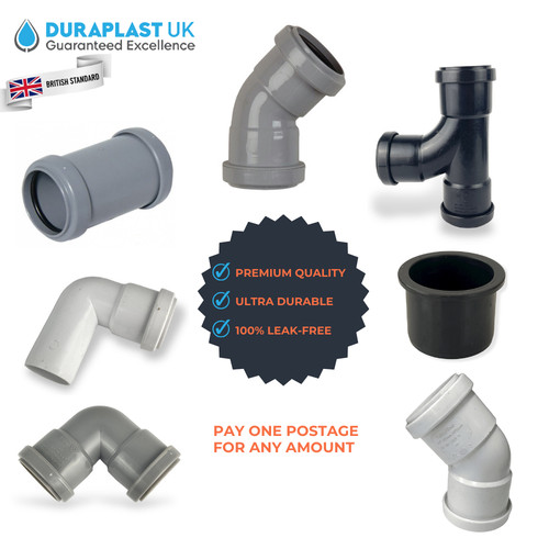 Pushfit black waste pipe - pushfit,