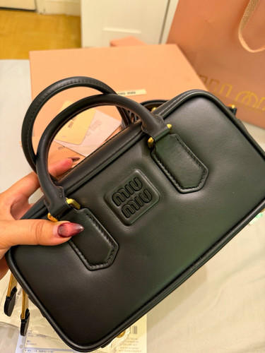Miu black leather - miu,