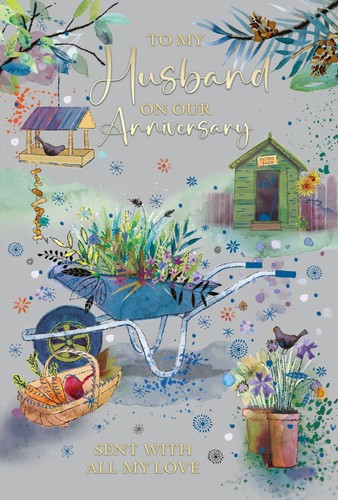 Husband anniversary card - anniversary,