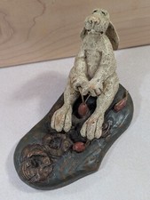 American Chestnut Folkart JUNIOR ACHIEVEMENT 1998 AM1008 Rabbit Carrot Easter