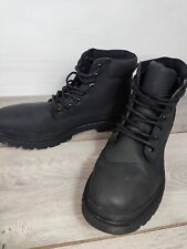 TU Sainsburys Black Lace-Up Worker Boots UK 9 EUR