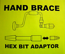 HAND BRACE 1/4" HEX BIT