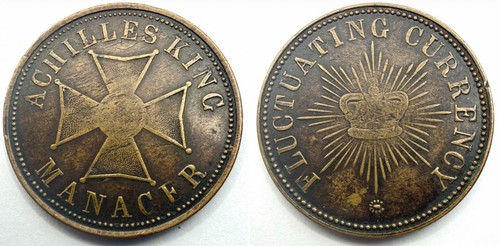 1880 australian token - 1880,