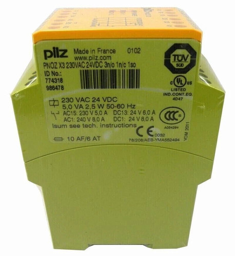 New pilz pnoz - pilz, 230v