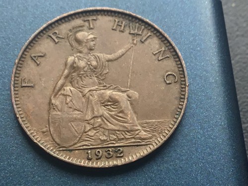 1932 british george farthing - 1932,