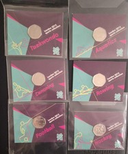 FULL SET 29 x LONDON 2012 OLYMPICS 50P BUNC COINS Sealed In Cards