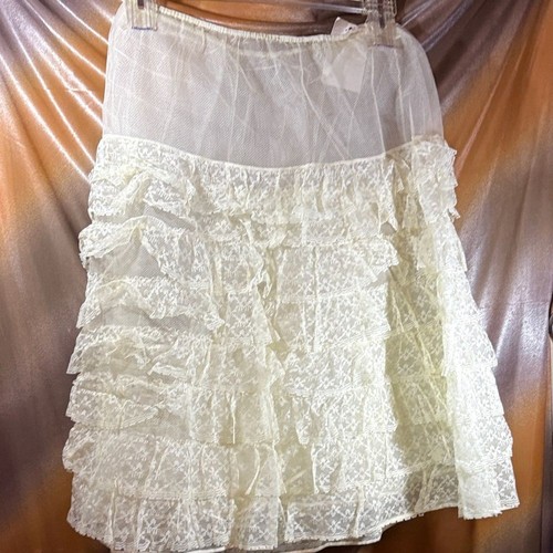 Vintage cream layered lace - vintage,