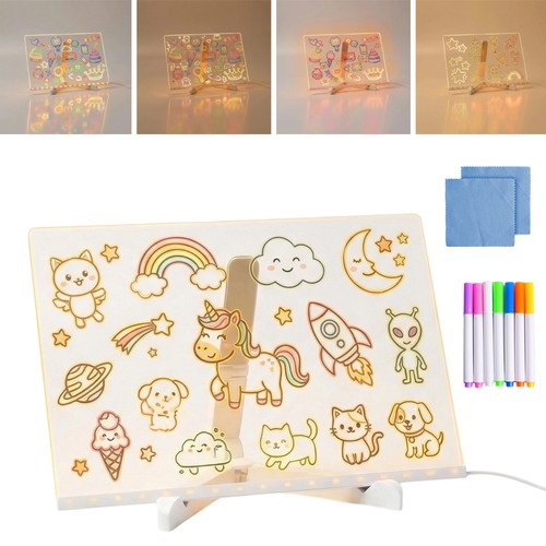 Note board drawing - note, led