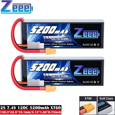 2x Zeee 5200mAh 2S 7.4V LiPo