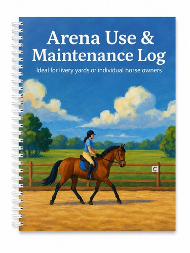Horse arena menage logbook - horse,