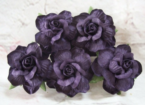 Mulberry paper roses - 5x,