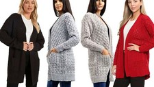 Ladies Knitted Chunky Long