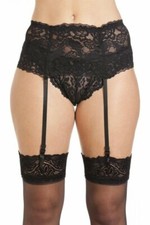 Lace Suspender Belt in