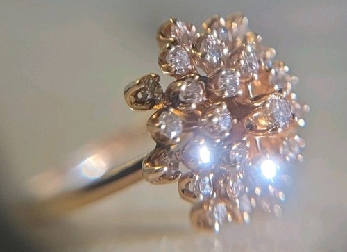 Vintage 14k gold diamond - gold,