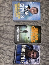 3x Bear Grylls Books 2 Signed Books by Bear