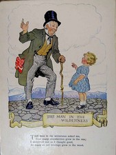 Old Print *0904 C1926 Nursery Rhymes Simple Simon Man Pieman Wilderness