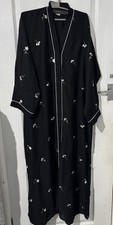 Black Burka Abaya with Embroidery 56