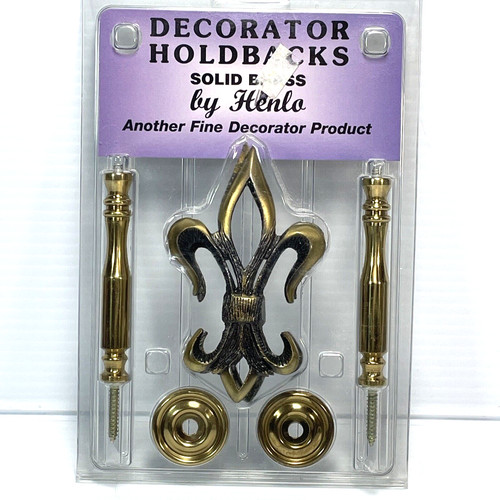 Solid brass fleur lis - fleur,