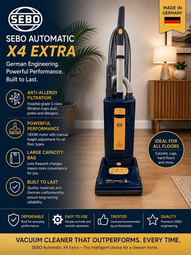 Sebo extra 1300w automatic - extra,