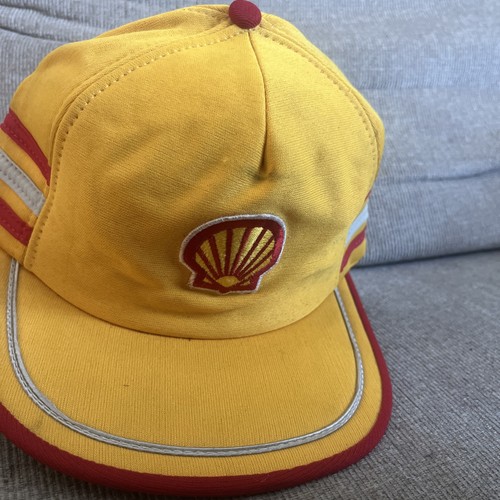 Vintage shell oil gas trucker - oil,