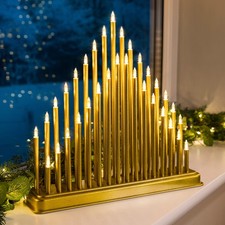 Gold Christmas Candle Bridge