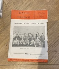 RUGBY PROGRAMME WALES v FRANCE