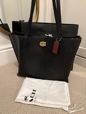 Coach Willow Leather Tote Bag Black RRP £375