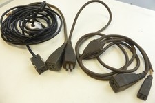 3x Mains leads for vintage