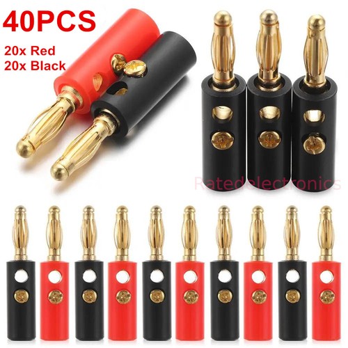 40pcs gold plated 4mm - plated, banana
