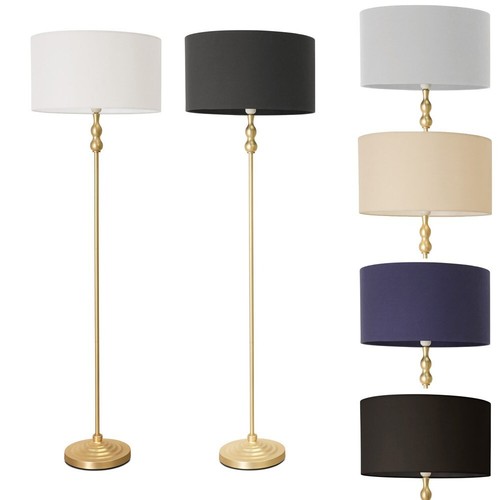 Gold metal candlestick - gold, floor