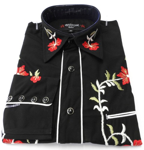 Black red western cowboy - black,