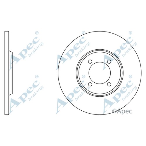 Brake discs solid - 2x,