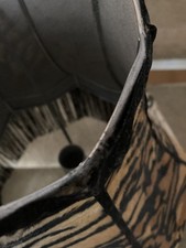 Stunning 12" velvet feel lampshade in a tiger stripe animal print. Etsy