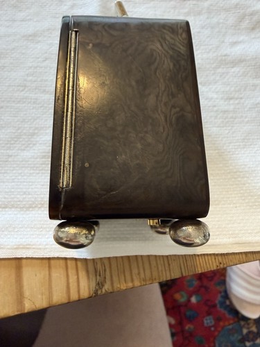 Antique small clock hallmark - small,