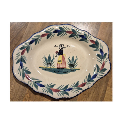 Henriot quimper faience oval - henriot,