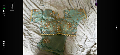 Women blue embroidered - blue,
