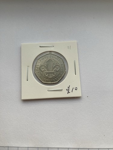 2007 elizabeth 50p coin - 2007, uk