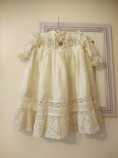 Beautiful Antique Pure Silk Dress for Large 29inch Antique Doll
