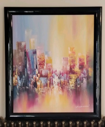 Modern abstract oil canvas - abstract,