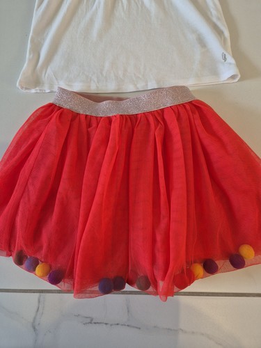 Verbaudet red pompom tutu - verbaudet,