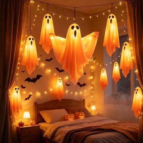 Halloween ghost hanging led - halloween,