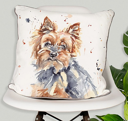 Yorkshire terrier cushion - terrier,