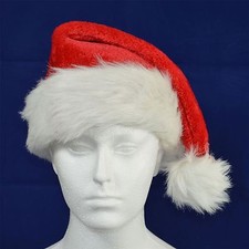 Santa Hat Father Christmas Party Deluxe Fancy Dress Accessories Stocking Fillers