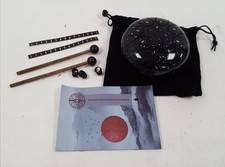 Ethereal Steel Tongue Drum Set with Mallets Bag and Guide - Black 8 Note