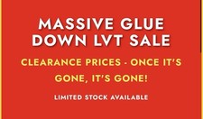 £13.50/m² Clearance LVT