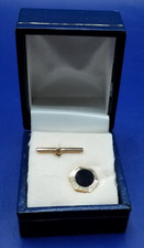 Hexagonal Tie Pin with Chain